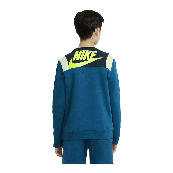 Hanorac fără Glugă Copii Nike Amplify Albastru