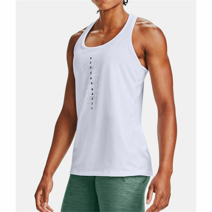 Tricou cu Bretele Damă Under Armour Tech Twist Graphic Tank Alb
