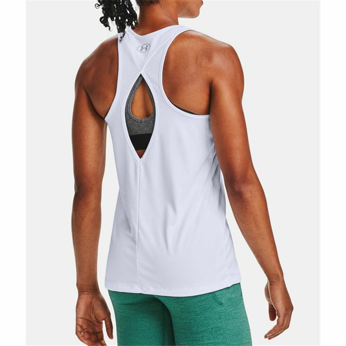 Tricou cu Bretele Damă Under Armour Tech Twist Graphic Tank Alb