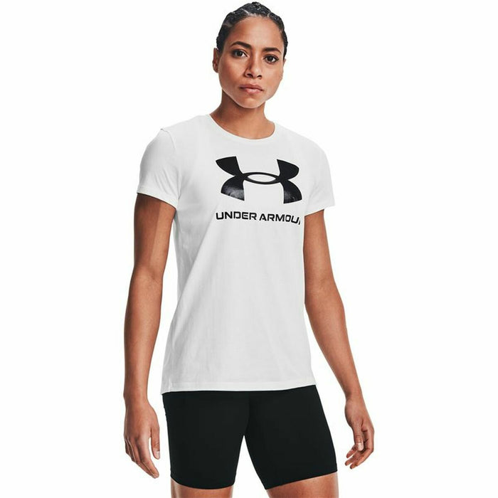 Tricou cu Mânecă Scurtă Femei Under Armour Sportstyle Alb