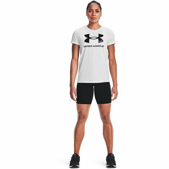Tricou cu Mânecă Scurtă Femei Under Armour Sportstyle Alb