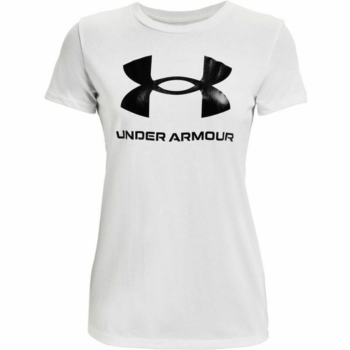 Tricou cu Mânecă Scurtă Femei Under Armour Sportstyle Alb