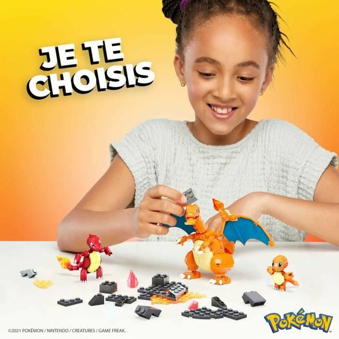 Set de Construcție Megablocks Charmander Charmilion Charizard Pokémon 300 Piese