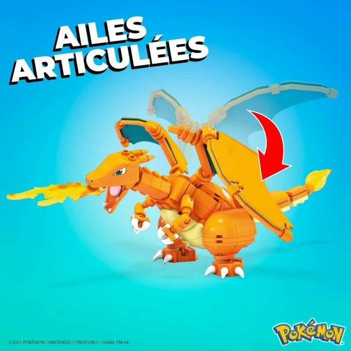 Set de Construcție Megablocks Charmander Charmilion Charizard Pokémon 300 Piese
