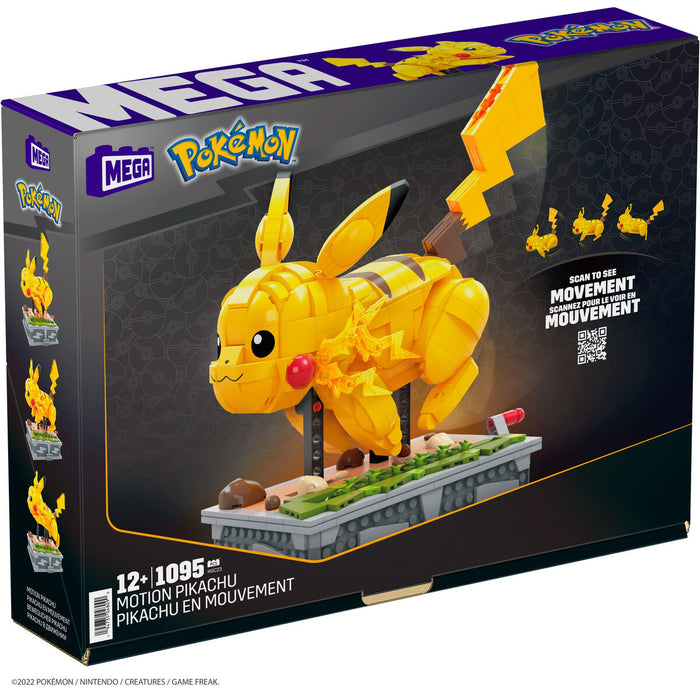 Kit de construcție Pokémon Mega Construx - Motion Pikachu 1095 Piese