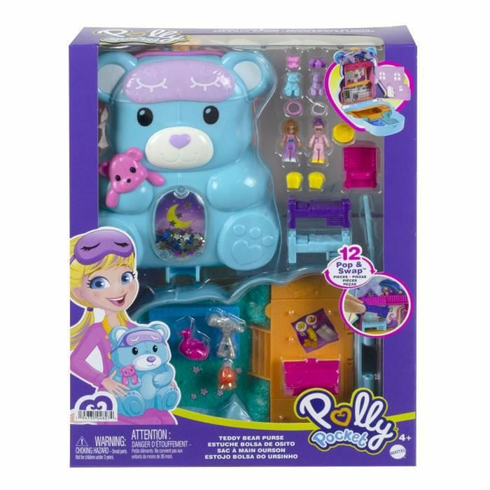 Playset Polly Pocket Surprise Bear Bag Geantă Urs + 4 Ani
