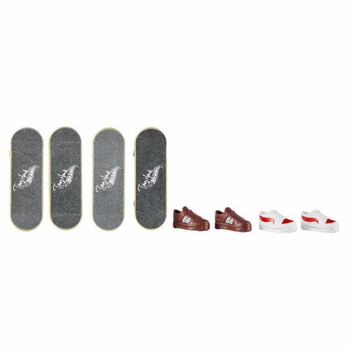 Skateboard jucărie pentru degete Hot Wheels 8 Piese