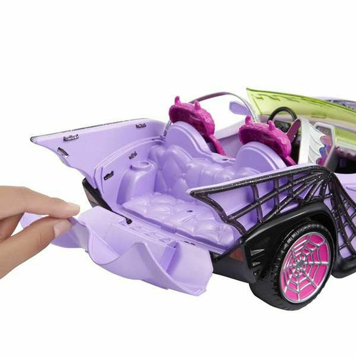 Mașinuță de jucărie cu mecanism de frecare Monster High Ghoul Vehicle