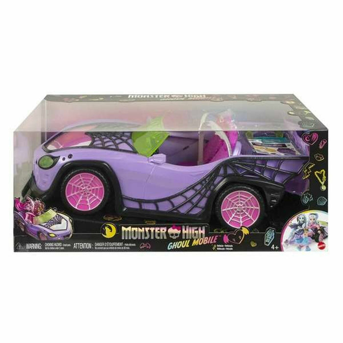 Mașinuță de jucărie cu mecanism de frecare Monster High Ghoul Vehicle