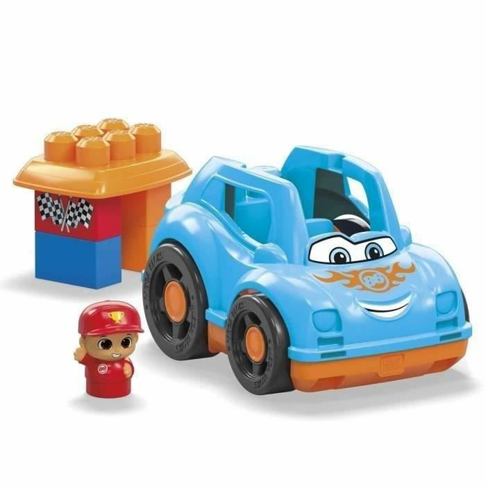 Joc de Construcție + Figurine Megablocks Albastru Multicolor 6 Piese