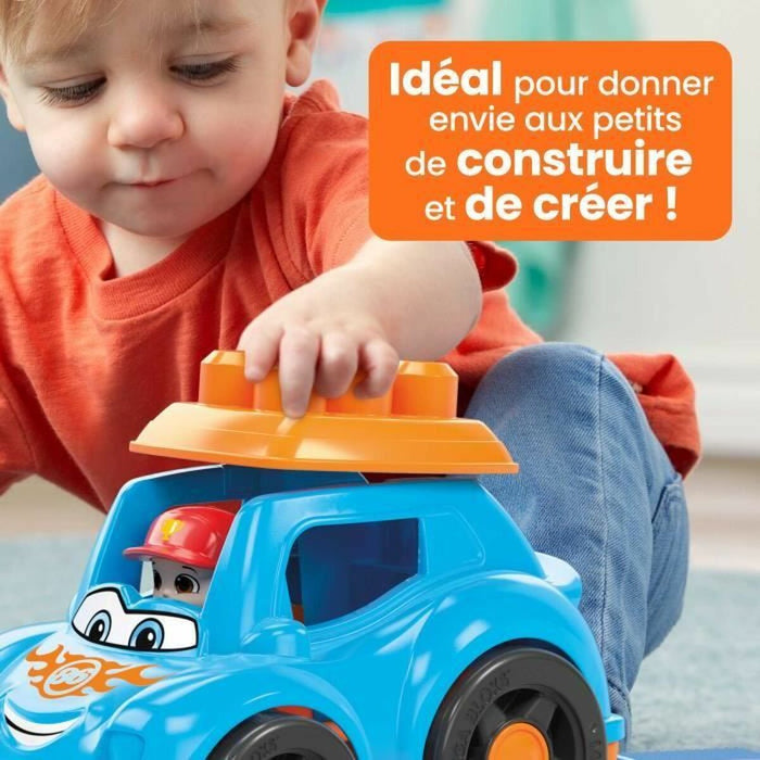 Joc de Construcție + Figurine Megablocks Albastru Multicolor 6 Piese