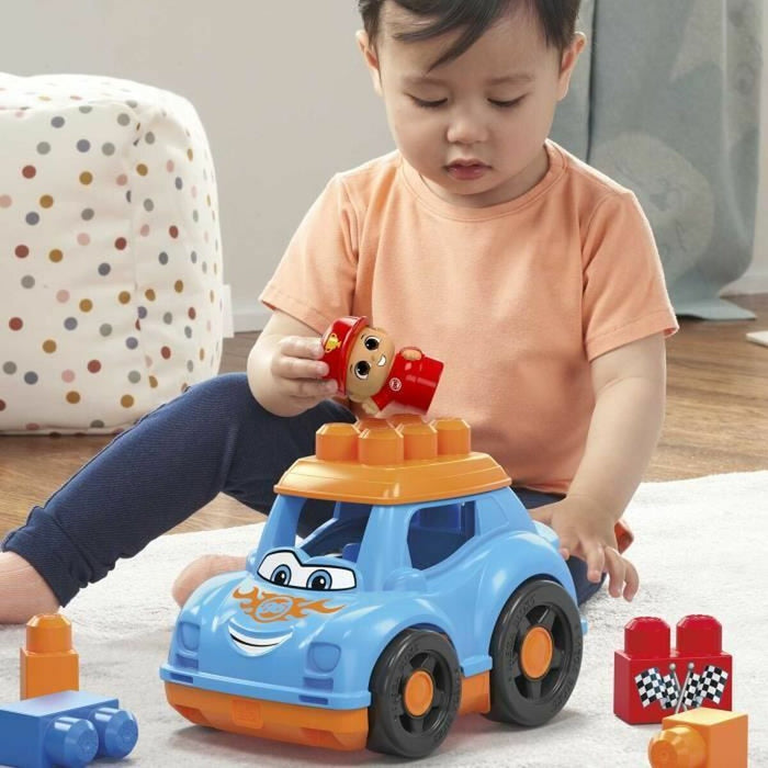 Joc de Construcție + Figurine Megablocks Albastru Multicolor 6 Piese