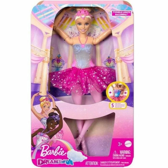 Păpușă bebeluș Barbie Ballerina Magic Lights