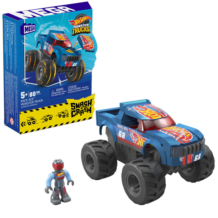 Kit de construcție Hot Wheels Mega Construx - V8 Bomber Truck 80 Piese