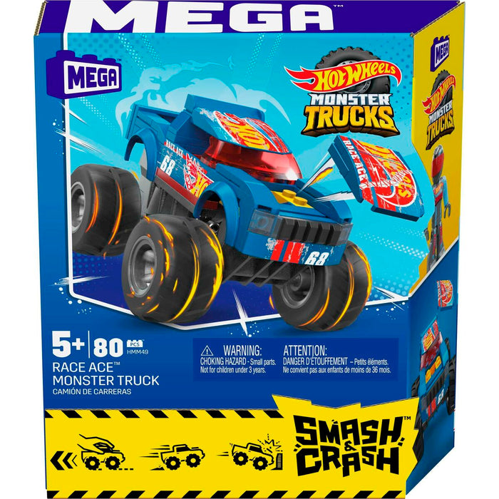 Kit de construcție Hot Wheels Mega Construx - V8 Bomber Truck 80 Piese