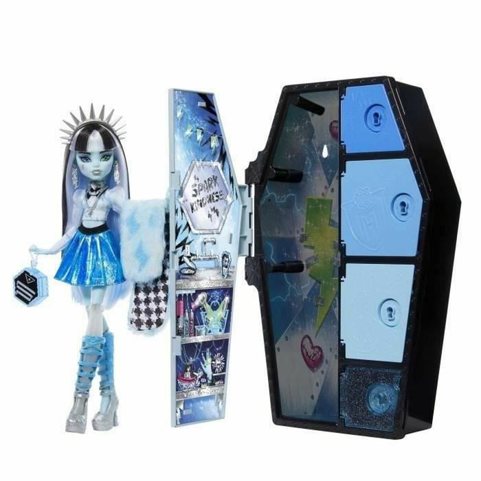 Păpușă bebeluș Monster High Frankie Stein's Secret Lockers Iridescent Look