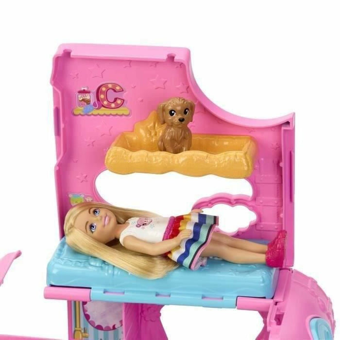 Păpușă bebeluș Barbie Chelsea motorhome barbie car box