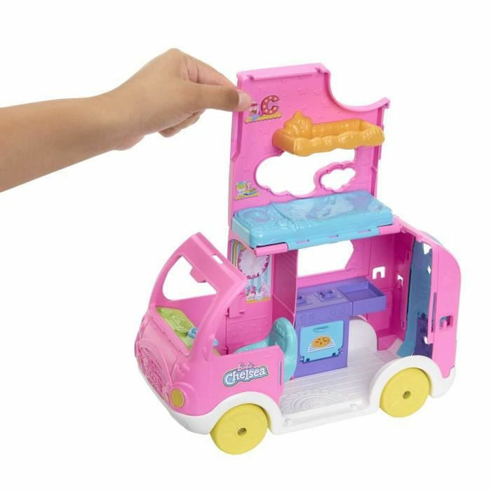 Păpușă bebeluș Barbie Chelsea motorhome barbie car box