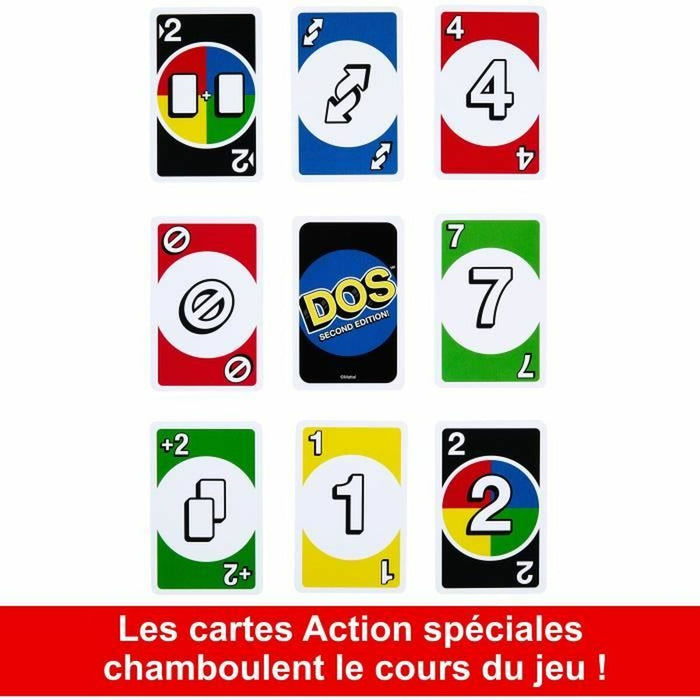 Jocuri de cărți Mattel UNO DOS (FR)