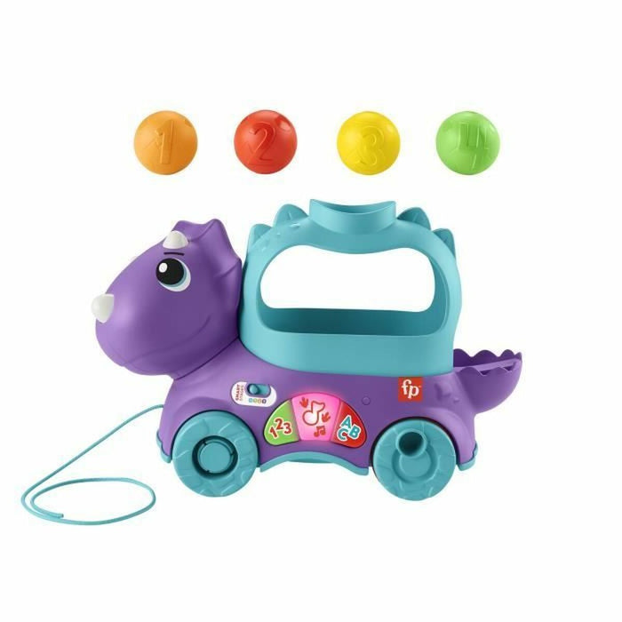 Dinozaur cu baston de tragere Fisher Price TRICERATOPS LANCE BALLES