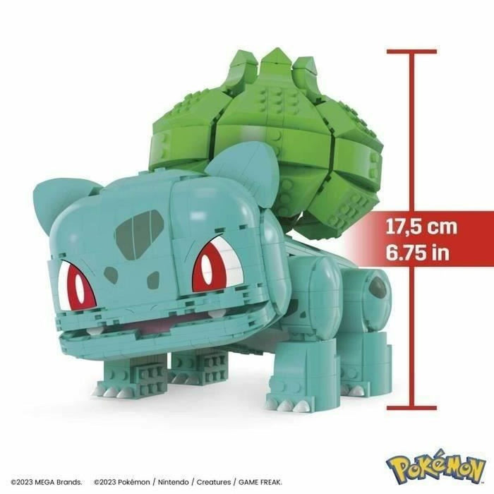Kit de construcție Pokémon Mega Construx - Jumbo Bulbasaur 789 Piese