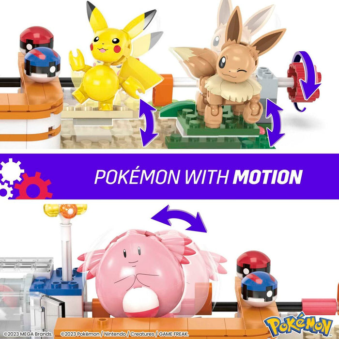 Kit de construcție Pokémon Mega Construx - Forest Pokémon Center 648 Piese