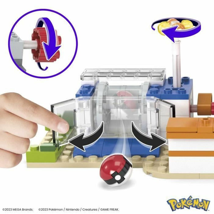 Kit de construcție Pokémon Mega Construx - Forest Pokémon Center 648 Piese