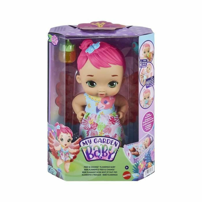 Păpușă bebeluș My Garden Baby - Flamingo