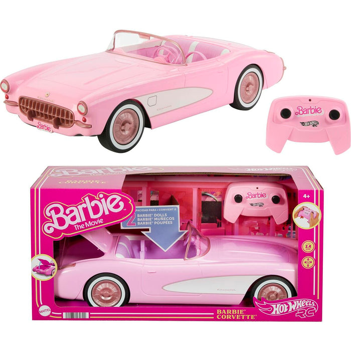 Vehicul Barbie The Movie Hot Wheels RC Corvette