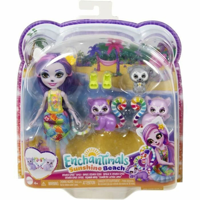 Păpușă Enchantimals FAMILLE DE LEMURIENS