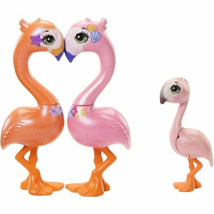Păpușă Enchantimals FAMILLE DE FLAMANTS ROSES