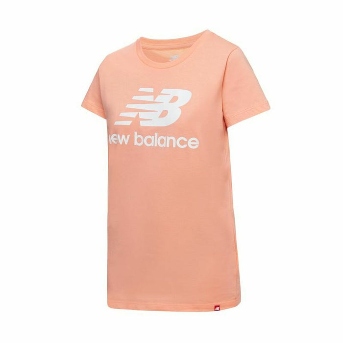Tricou cu Mânecă Scurtă Femei New Balance Essentials Stacked Roz