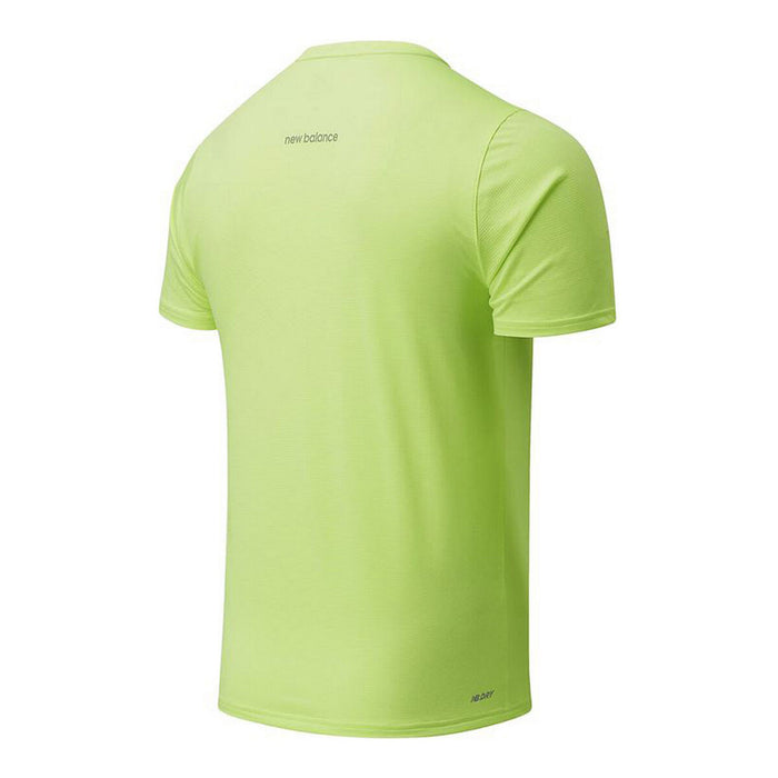 Tricou cu Mânecă Scurtă Bărbați New Balance Trainning Verde lămâie