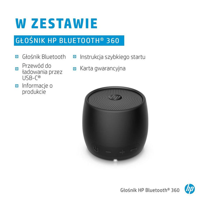 Difuzor Bluetooth Portabil HP 2D799AA Negru