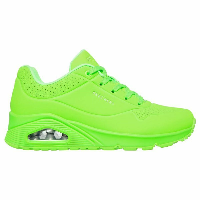 Pantofi sport pentru femei Skechers Uno - Night Shades Lămâie verde