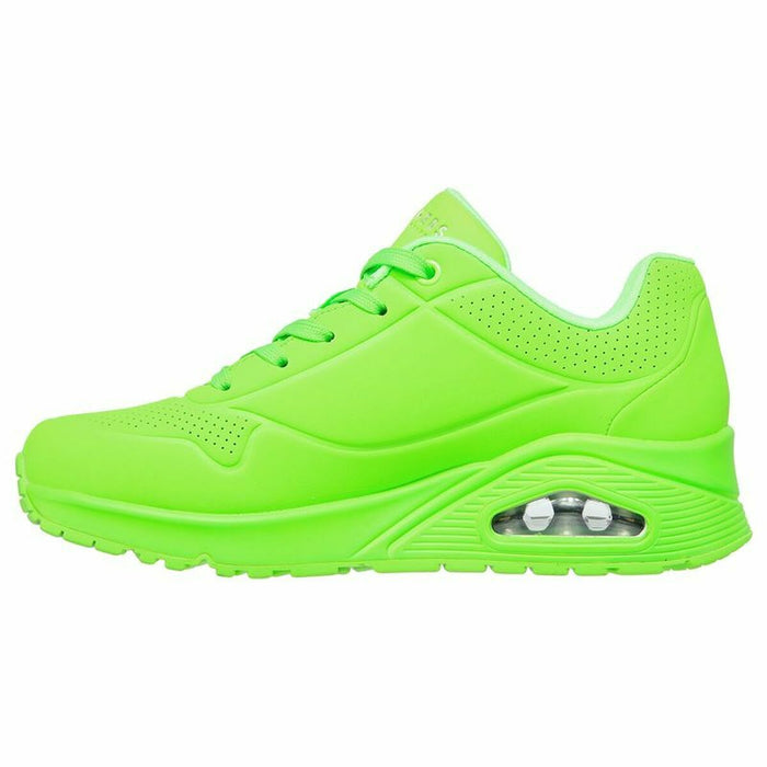Pantofi sport pentru femei Skechers Uno - Night Shades Lămâie verde