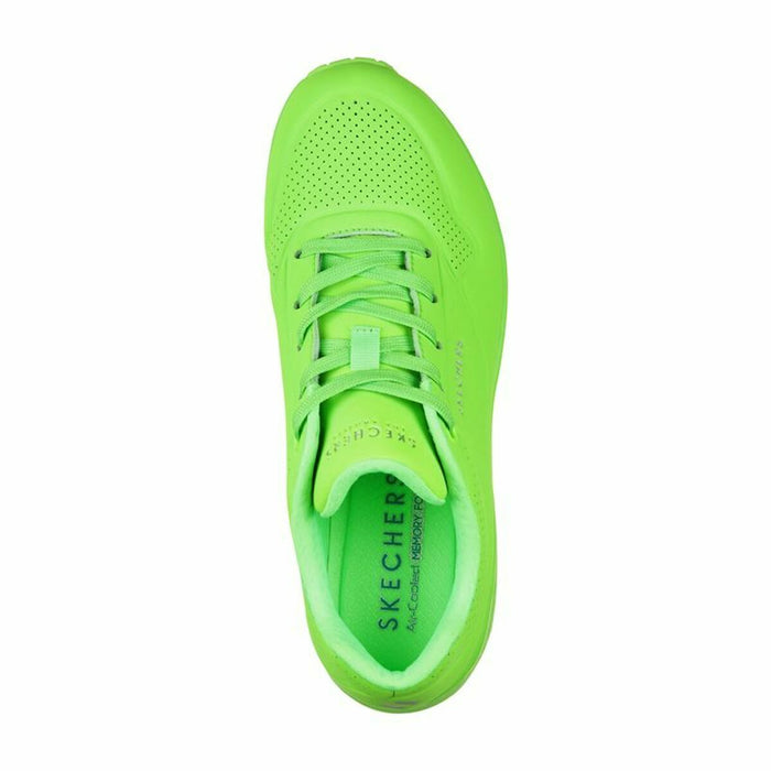 Pantofi sport pentru femei Skechers Uno - Night Shades Lămâie verde