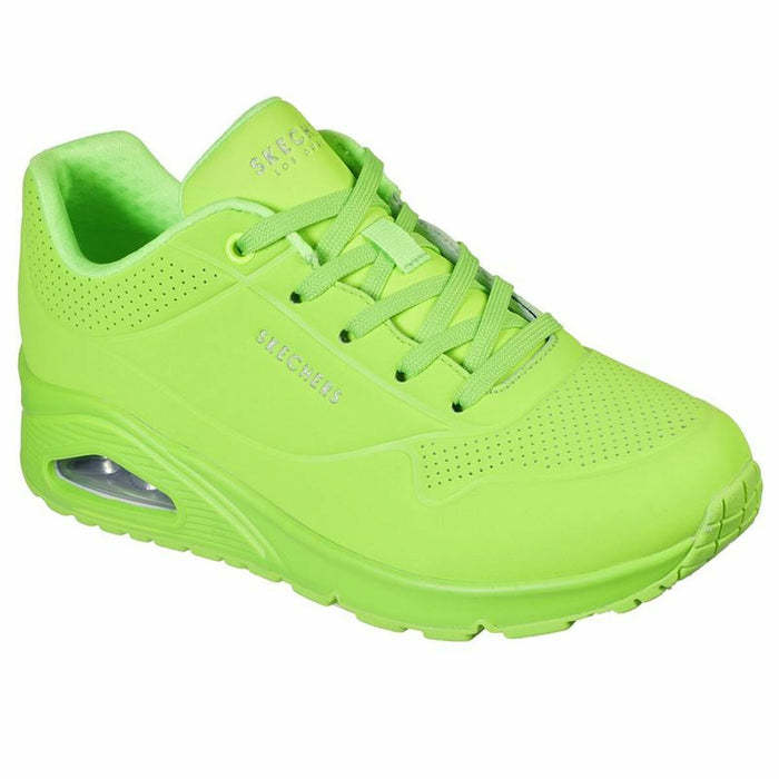 Pantofi sport pentru femei Skechers Uno - Night Shades Lămâie verde