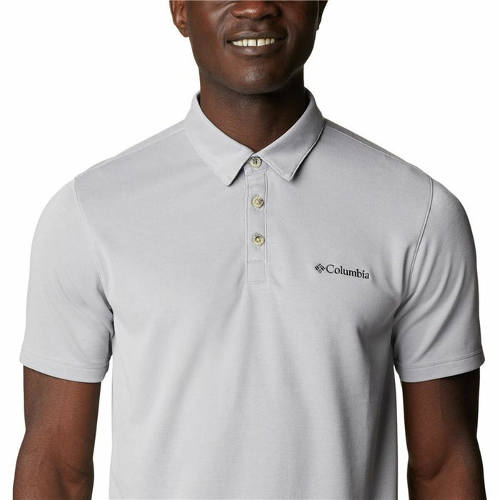 Tricou Polo cu Mânecă Scurtă Bărbați Columbia Nelson Point™ Gri