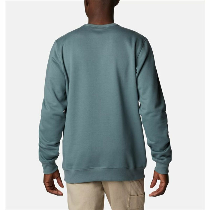 Hanorac fără Glugă Bărbați Columbia Logo Fleece Crew Albastru