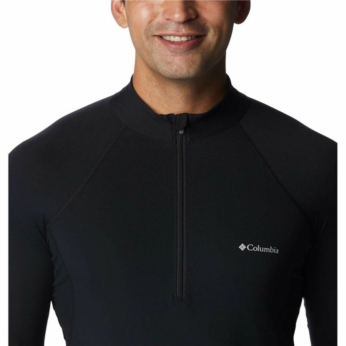 Tricou cu Mânecă Lungă Bărbați Columbia Midweight Stretch Negru