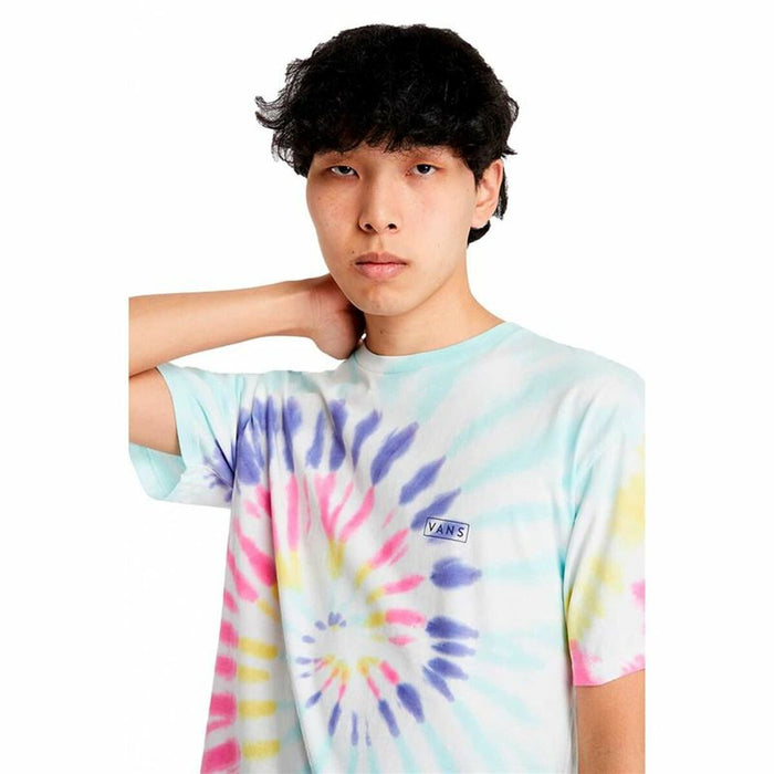Tricou cu Mânecă Scurtă Bărbați Vans Rainbow Spiral Cyan