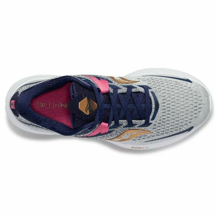 Încălțăminte de Running pentru Adulți Saucony Ride 15 Gri deschis Femeie