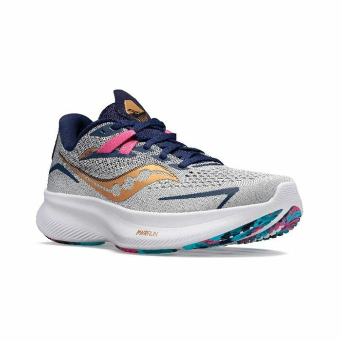 Încălțăminte de Running pentru Adulți Saucony Ride 15 Gri deschis Femeie