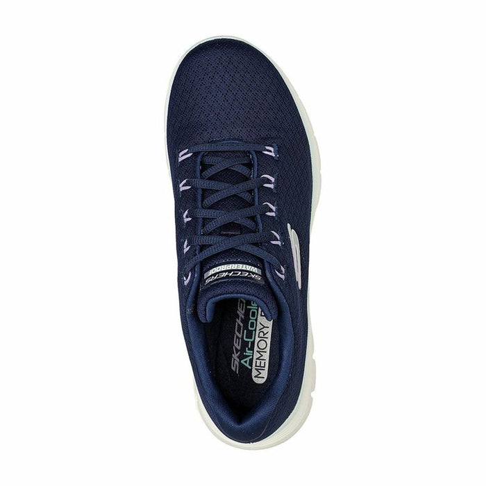 Pantofi sport pentru femei Skechers 4.0 - Coated Fide Bleumarin