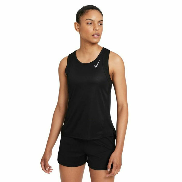 Tricou de Bărbați fără Mâneci Nike Dri-FIT Race Negru