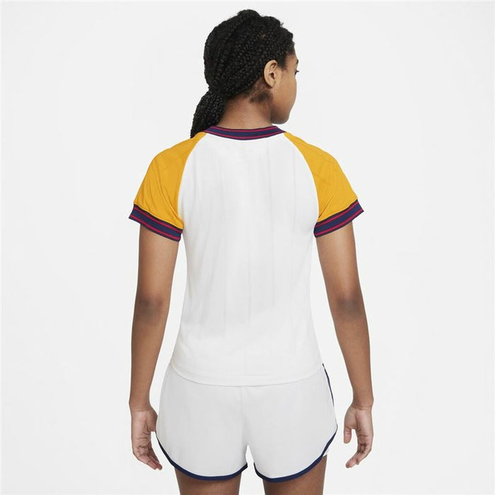 Tricou cu Mânecă Scurtă Femei Nike Court Dri-Fit Slam Alb