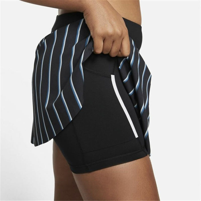 Fustă de tenis Nike Club Dungi Negru