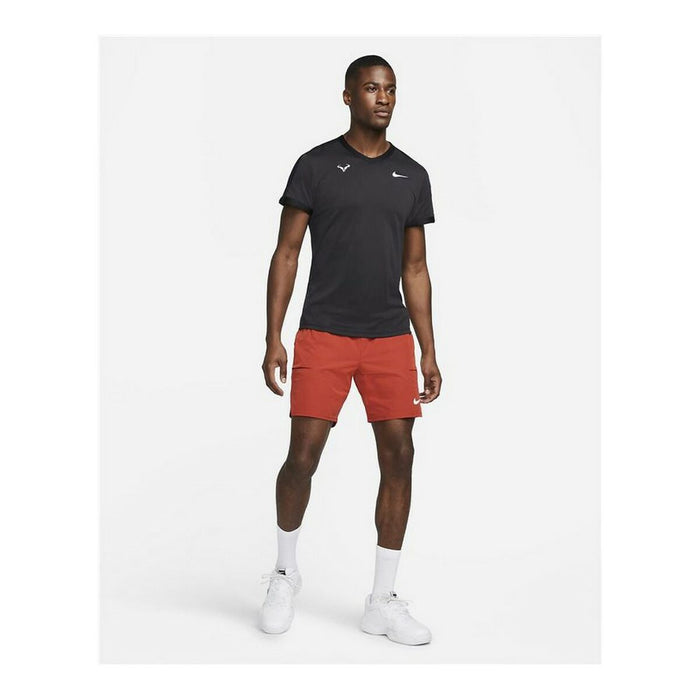 Tricou cu Mânecă Scurtă Bărbați Nike Court Dri-FIT ADV Rafa Negru
