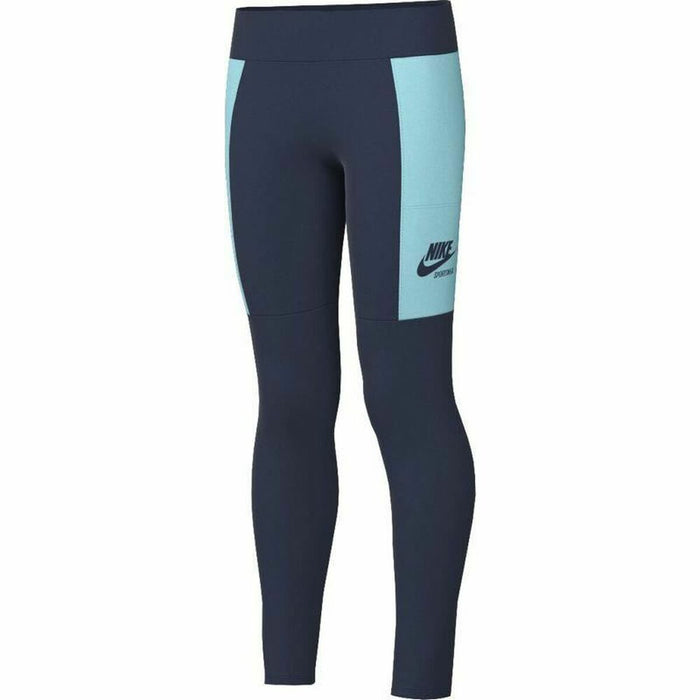 Colanți Sport pentru Copii Nike Sportswear Heritage Blue Albastru